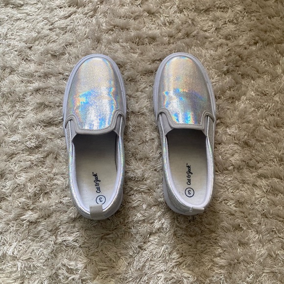 Girls iridescent slip on shoes - Picture 8 of 10